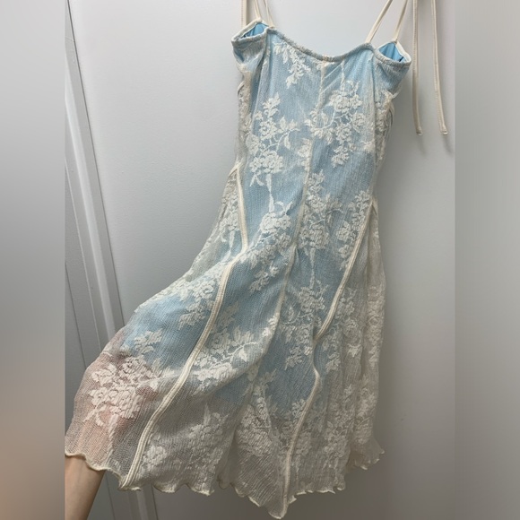 NWT Cider Floral Lace Mini Dress XXS - Picture 6 of 6
